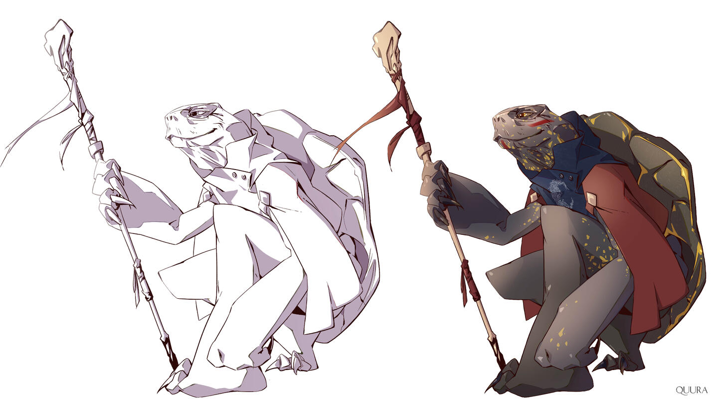 Jildan, tortle druid