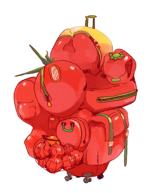 tomato suitcase