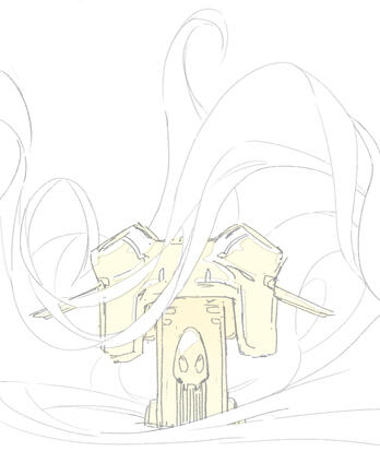 ancient UFO landing site, reclaimed by Sinix's hair