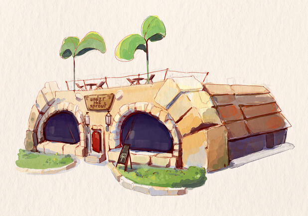 fantasy dungeon-themed restaurant